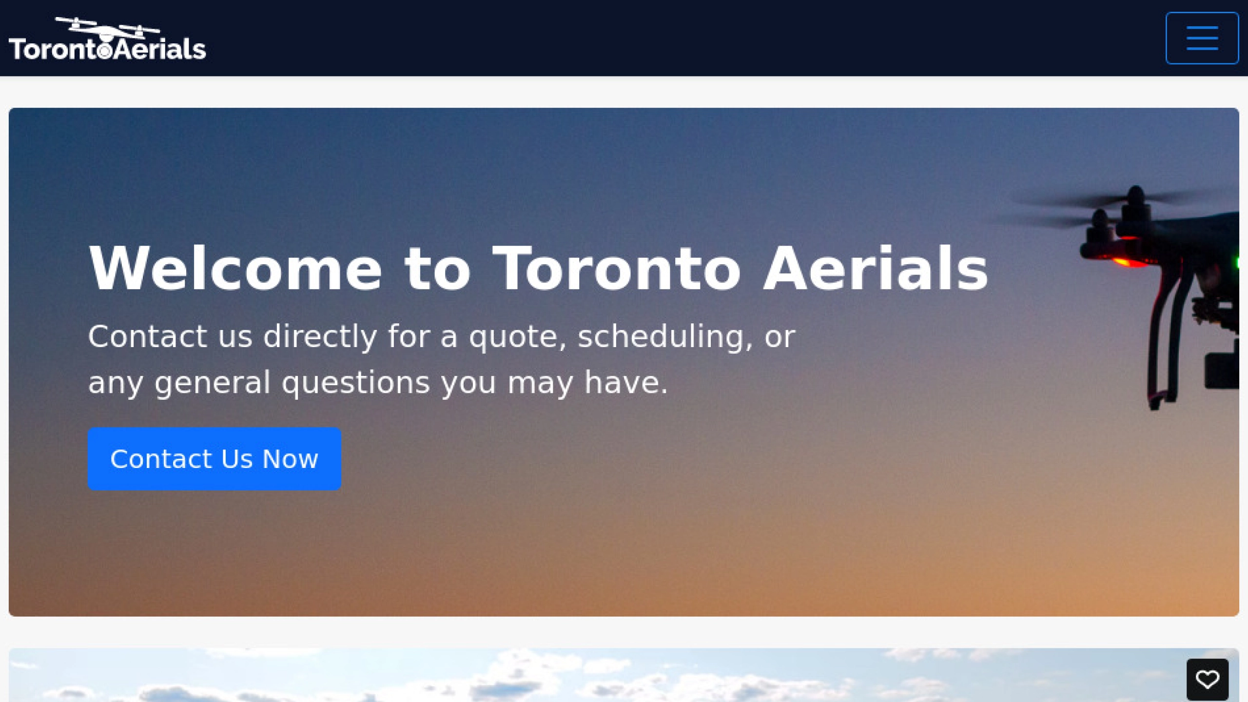 Toronto Aerials Website